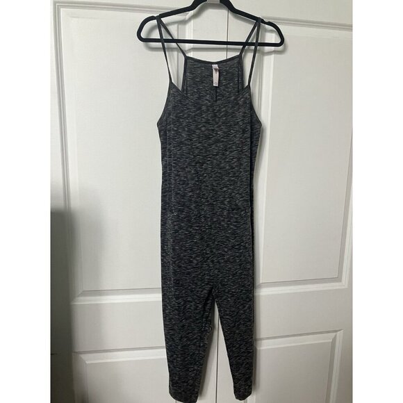 Victoria's Secret Romper Womens M Ribbed Gray Sleeveless Jumpsuit - Picture 1 of 9